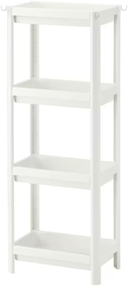 HIEEY 4 Tier Bathroom Shelf, Bathroom Rack, Shelves Organizer, by HIEEY