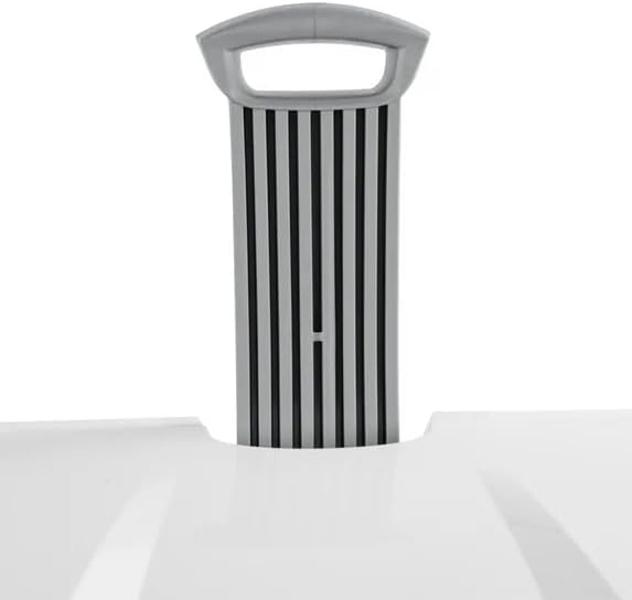 Wheeled Plastic Laundry Hamper, Adult-Sized White Rolling Basket, Large Capacity - Image 5