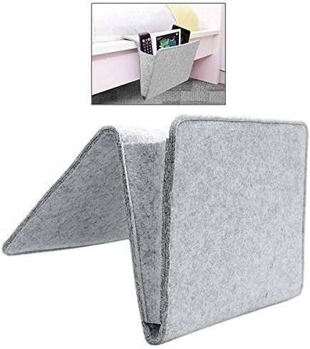 Fengtaike Useful Multi Grey Bed Storage Pockets Felt Bedside Hanging Storage - Image 6