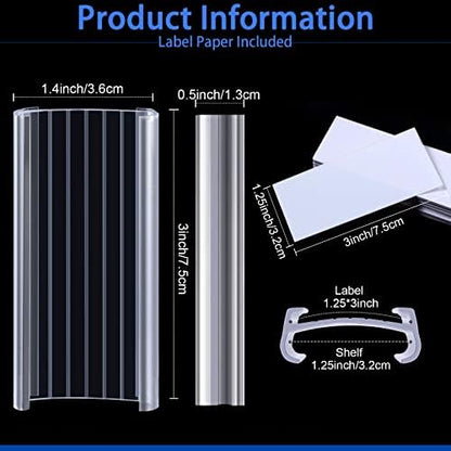 150 Pcs Plastic Wire Shelf Label Holders - Image 2