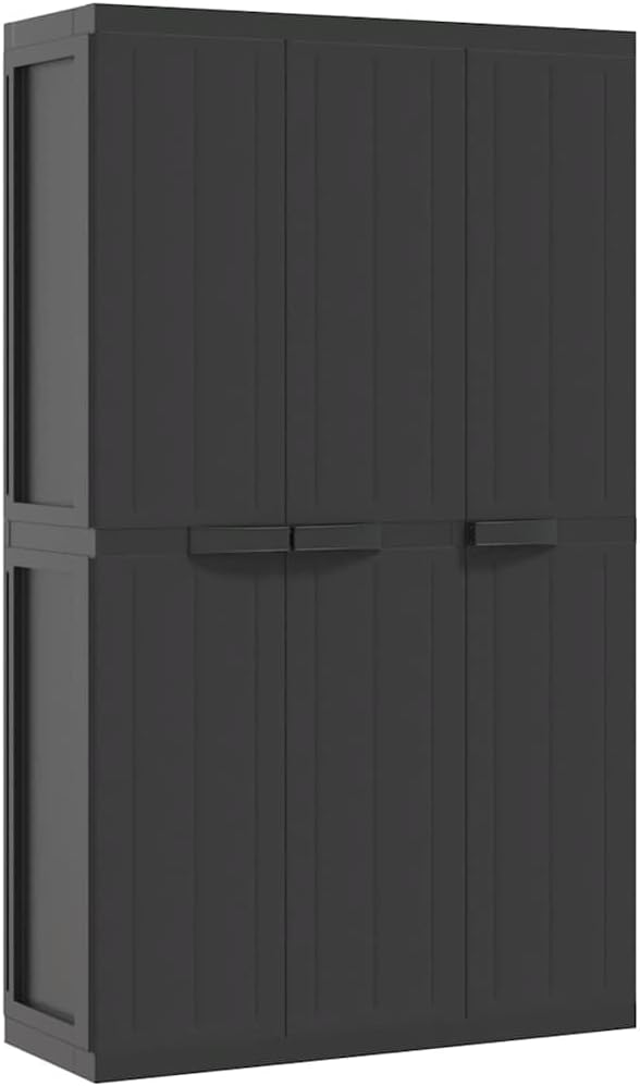 Outdoor Storage Cabinet, 65-Inch Tall Polypropylene Utility Cupboard - Image 3