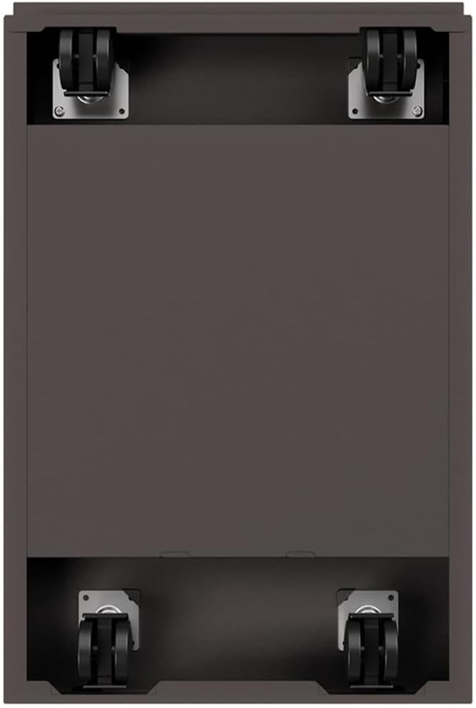 Pemberly Row 3 Drawers 27.75" Vertical Espresso Metal Filing Cabinet Lockable - Image 7