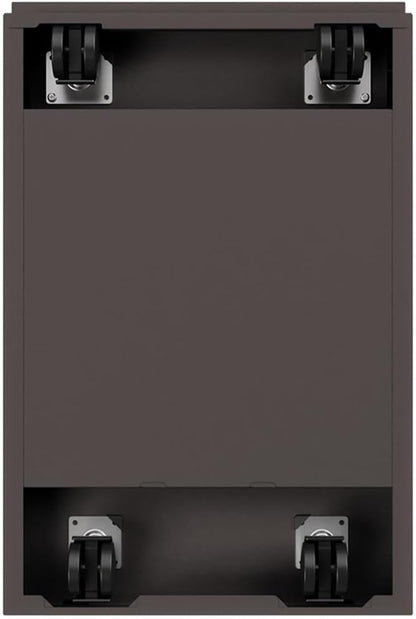 Pemberly Row 3 Drawers 27.75" Vertical Espresso Metal Filing Cabinet Lockable - Image 7