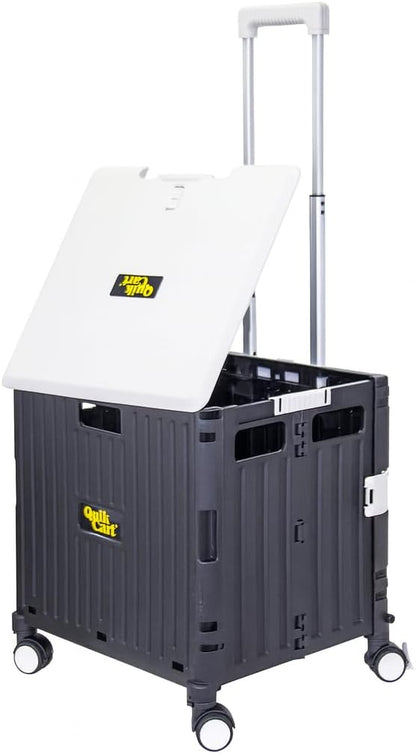 dbest products Quik Cart Swing Lid Four Swivel Wheeled Rolling Crate Teacher by dbestproductsInc