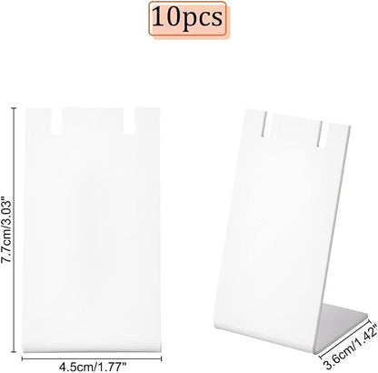 PH PandaHall 10pcs Acrylic Earring Stand, 1.7x1.4x3inch - Image 5