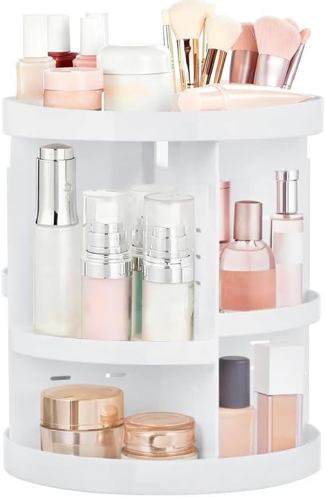 HBlife Extra Large 360 Rotating Makeup Organizer Adjustable Carousel Large by HBlife