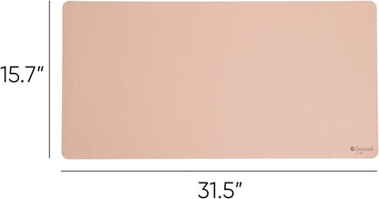 Smead Desk Pad, Vegan Leather Desk Mat - Image 4