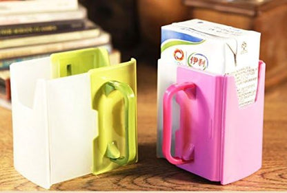Adjustable Milk Carton Holder, Anti Overflow Milk Carton Cup Holder, - Image 3