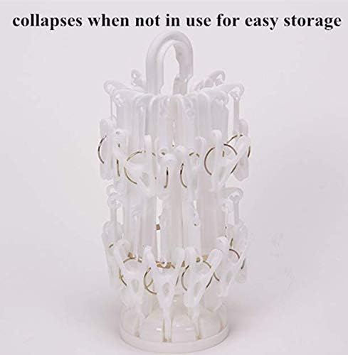 DurReus Foldable Clip Drip Laundry Hanger Portable Plastic Hanging Dryer - Image 7