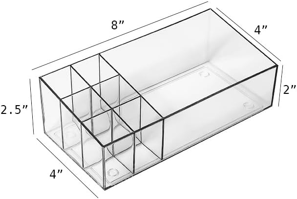 Clear Acrylic Makeup Organizer | Vanity Tray - Image 4