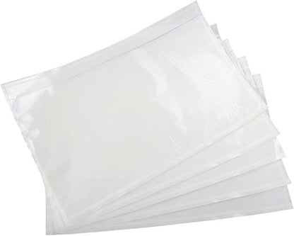 7.5" x 5.5" Packing List Pouches, 100 Pack Shipping Label Envelopes Clear by TAPSIN