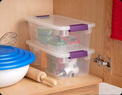 Sterilite 17511712 6 Quart Clearview Latch Storage Container - Image 3