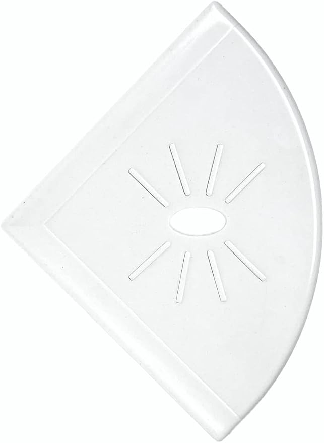 Tenedos Resin Decor 8 Inches Corner Shower Shelf – White Flatback 9x9 Wall - Image 5