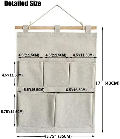 KINGREE Over The Door Magazine Storage Pockets, Wall Door Closet Hanging - Image 2