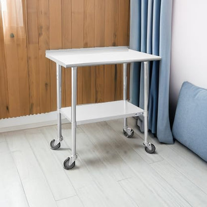 Hally Stainless Steel Table for Prep & Work 24 x 36 Inches - Image 5