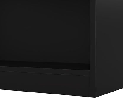 Bush Furniture Universal Tall 5 Shelf Bookcase in Black, Vertical Storage and - Image 9