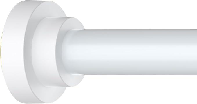 Thestoa Shower Curtain Rod Adjustable 43-66 inch, Anti-Rust Non-Slip Shower Rod by Thestoa