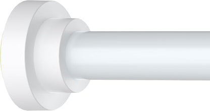 Thestoa Shower Curtain Rod Adjustable 43-66 inch, Anti-Rust Non-Slip Shower Rod by Thestoa