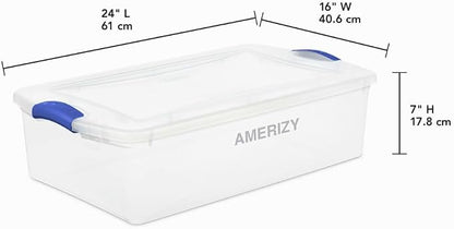 32 Quart Underbed Plastic Storage Bin - Image 3