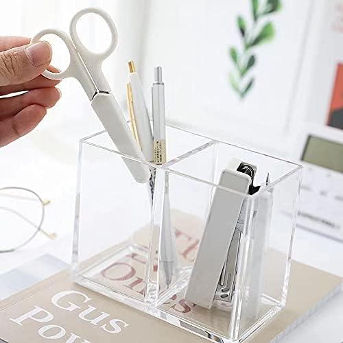 2pcs Makeup Brush Holder, Acrylic Clear Organizer - Image 2