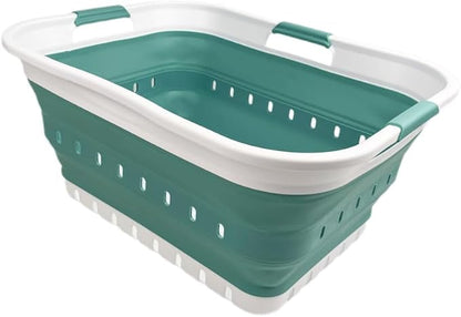 SAMMART 42L Collapsible Plastic Laundry Basket by SAMMART