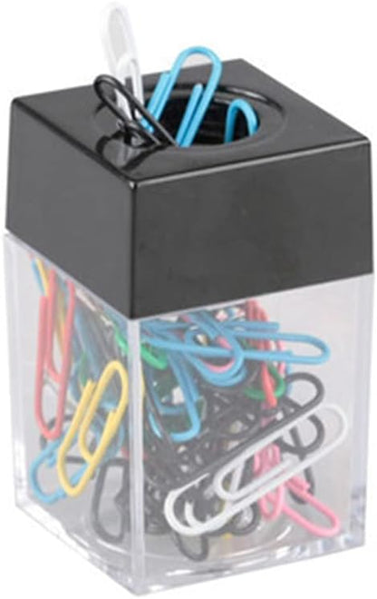 Premium Clear Paper Clip Dispenser Pushpin Storage - Image 3