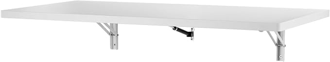 VEVOR Wall Mounted Folding Table, 39.4 x 19.7 inches Wall Mount Table, Floating - Image 12