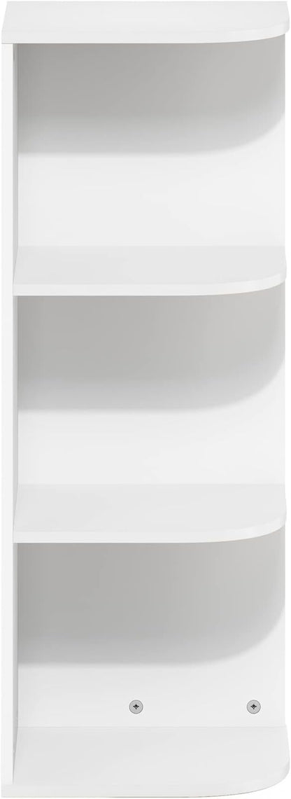 Furinno PASIR Book Shelf, 3-Tier Corner Bookshelf, Open Shelves Bookcase 9.3 x - Image 4