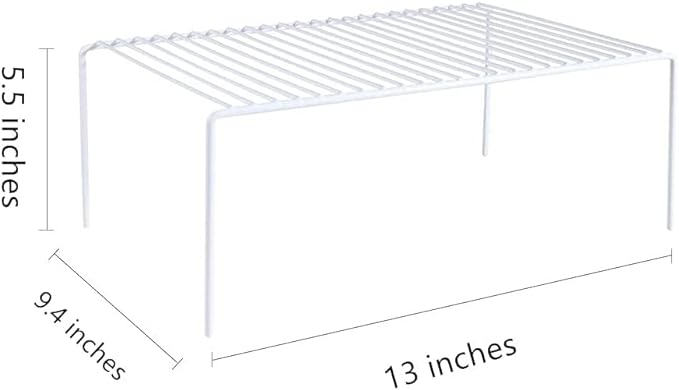 Cabinet Storage Shelf Rack Set of 6, Medium Rustproof Metal Wire Kitchen - Image 7