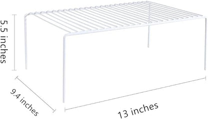 Cabinet Storage Shelf Rack Set of 6, Medium Rustproof Metal Wire Kitchen - Image 7