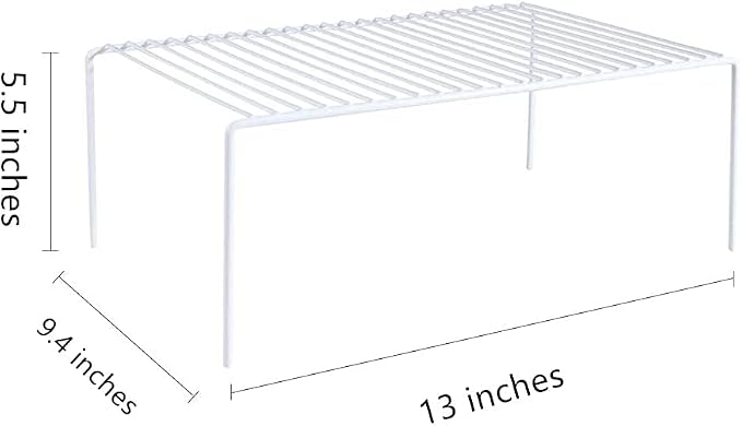 Cabinet Storage Shelf Rack Set of 2, Medium Rustproof Metal Wire Kitchen - Image 3