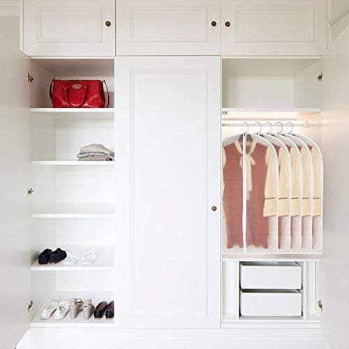 Garment Bags for Hanging Clothes 24'' x 40'' Suit Hanging Garment Bags White - Image 7