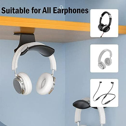 2-Pack Headphone Stand Hanger Wall Hooks, Save Space Headset Stand Holder - Image 4