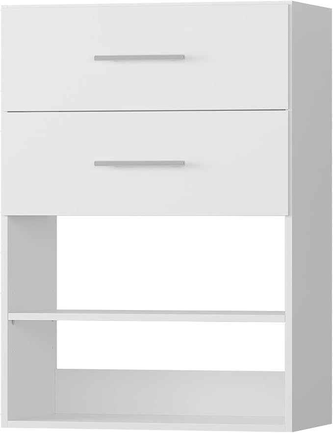 2 Drawer Short Tower Closet Unit, Modular Closet System, Wood Closet System - Image 9