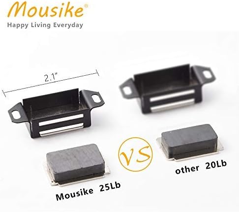 Mousike Cabinet Magnets 30lb Stainless Steel Magnetic Door Catch - Image 3
