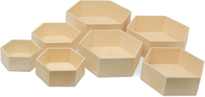 Woodpeckers Wooden Hexagon Floating Shelves - Image 3