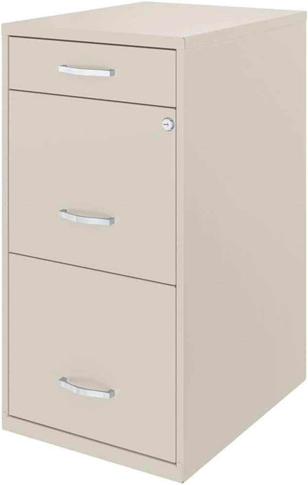 Scranton & Co Set of 2 18" D 3-Drawer Metal Filing Cabinet - Image 7