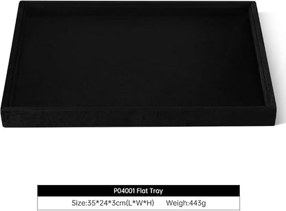 Velvet Stackable Jewelry Display Flat Tray - Image 2