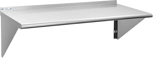HALLY SINKS & TABLES H Stainless Steel Shelf 18 x 48 Inches, 400 lb, Commercial by HallySinksTablesH