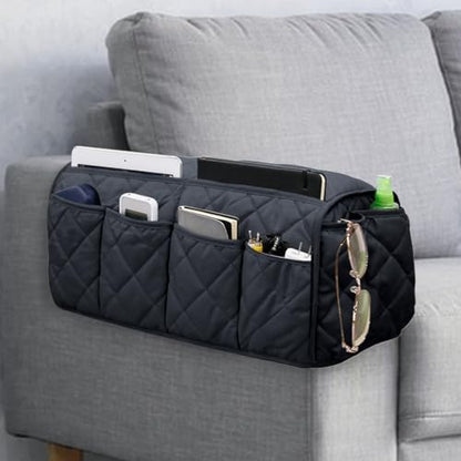 Armchair Caddy, Non Slip Sofa Armrest Organizer, Couch Armrest Remote Control by ORIMIDA