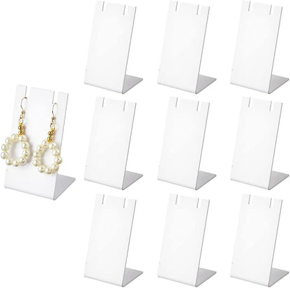 PH PandaHall 10pcs Acrylic Earring Stand, 1.7x1.4x3inch - Image 8