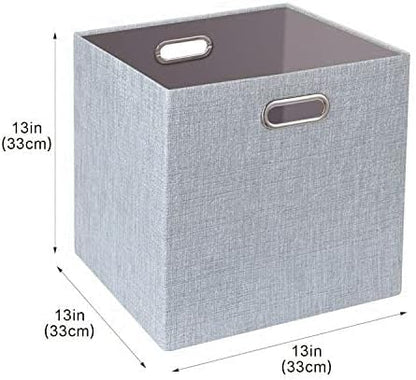 Posprica 3X Thicker Fabric Storage Cubes 13 inch Collapsible Storage Bins - Image 3