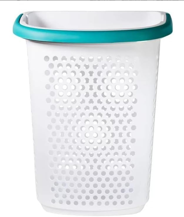 Plastic Rolling Laundry Basket - Image 4