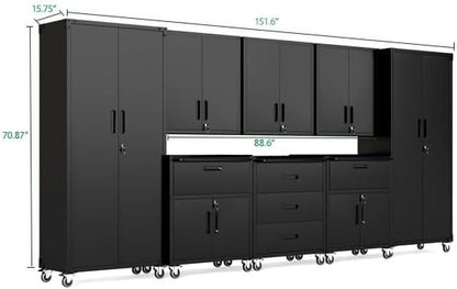 Garage Cabinet System | Heavy Duty Steel All-in-One Modular Garage Cabinet Set - Image 2