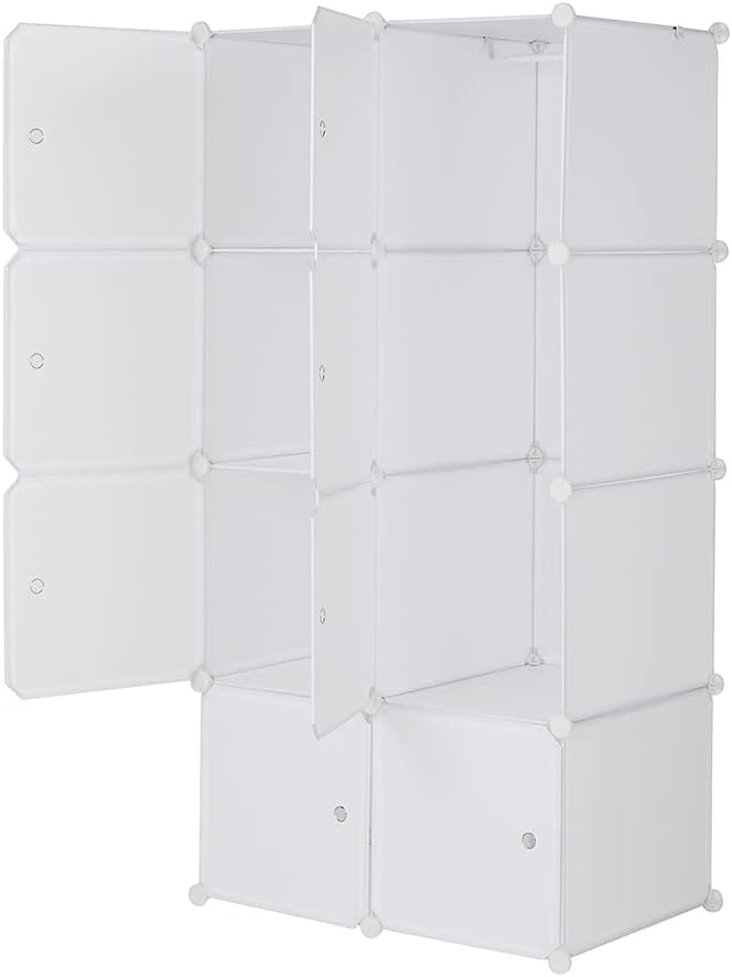 Cube Storage, 8-Cube Organizer Stackable Plastic Cube Storage Shelves Design - Image 7