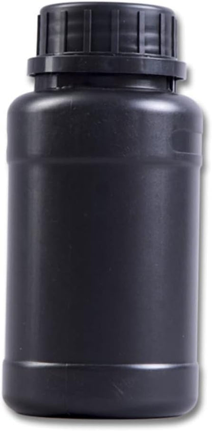 ULTECHNOVO 4pcs Black Plastic Storage Bottles Hdpe Light- Containers by ULTECHNOVO