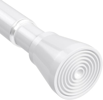 White Shower Curtain Rod 45 to 77 Inch, Shower Rods by MEXAUSPRINGCURTAINRODS