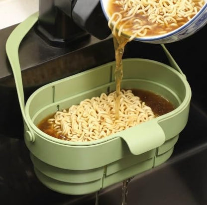 Foldable Hanging Kitchen Sink Drain Basket, No-Drill Kitchen Sink Strainer - Image 6
