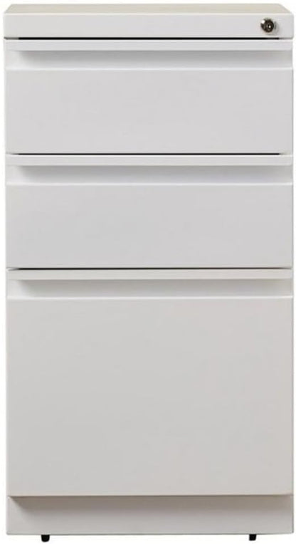 Pemberly Row 3 Drawers 27.75" Vertical White Metal Filing Cabinet Lockable - Image 5