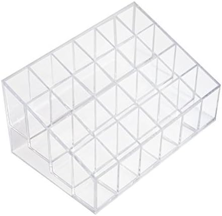 Transparent Cosmetic Makeup Organizer Clear 24 Lattices Lipsticks Cosmetic - Image 4
